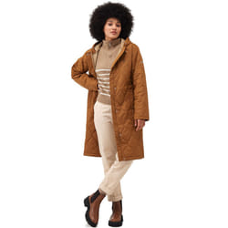 Regatta Womens Jaycee Quilted Water-Repellent Button Up Jacket Coat - 20, Rubber