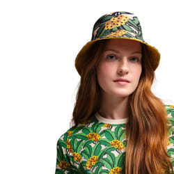 Regatta Womend Orla Kiely Summer Reversible Bucket Hat - S/M, Green Tropical