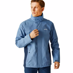 Regatta Mens Matt Lightweight Waterproof Hooded Outdoor Walking Jacket Coat - S, Coronet Blue