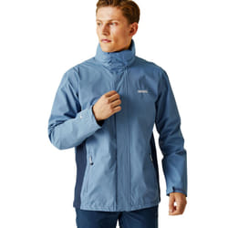 Regatta Mens Matt Lightweight Waterproof Hooded Outdoor Walking Jacket Coat - S, Coronet Blue