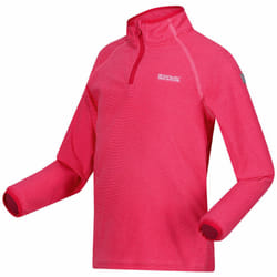 Regatta Kids Loco Half Zip Mini Stripe Outdoor Pullover Fleece - 7-8Yrs, Flamingo