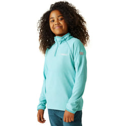 Regatta Kids Loco Half Zip Mini Stripe Outdoor Pullover Fleece - 7-8Yrs, Aqua