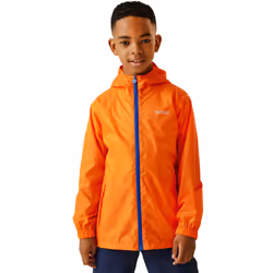 Regatta Kids Juniors Pack it III Waterproof Hooded Outdoor Walking Jacket Coat - 14Y, Persimmon