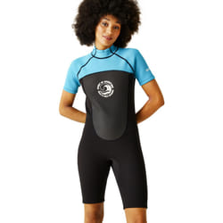 Regatta Womens Shorty Surfing Watersports Back Zip Wetsuit - 10/12, Tahoe/Black