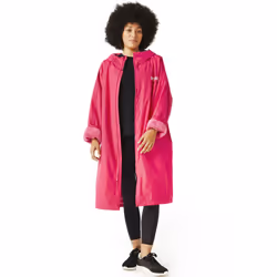 Regatta Outdoor Active Unisex Waterproof Zip Surfing Beach Changing Robe - SM, Pink Potion
