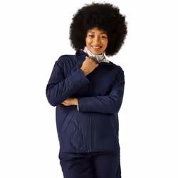 Regatta Womens Courcelle High Collar Quilted Padded Jacket Coat -  Navy - 8, Navy