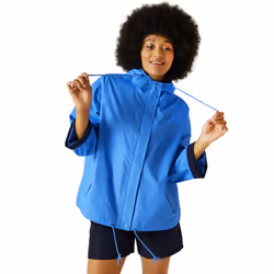Regatta Womens Sarika Giovanna Fletcher Hooded Waterproof Jacket - Sonic Blue - 8, Sonic Blue