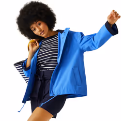 Regatta Womens Sarika Giovanna Fletcher Hooded Waterproof Jacket - Sonic Blue - 8, Sonic Blue