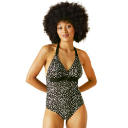 Regatta Womens Flavia II Tummy Control Swimsuit Swim Swimming Costume - 16, Polka Dot