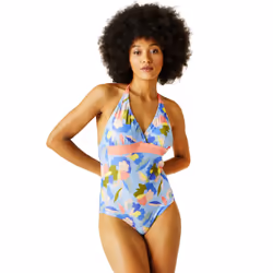 Regatta Womens Flavia II Tummy Control Swimsuit Swim Swimming Costume - 18, Abstract Floral