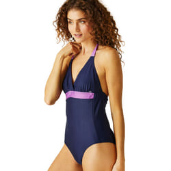 Regatta Womens Flavia II Tummy Control Swimsuit Swim Swimming Costume - 8, Navy Orchid