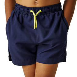 Regatta Kids Boys Skander III Elasticated Swim Swimming Shorts - 5-6 Yrs, Navy
