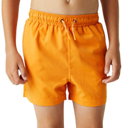 Regatta Kids Boys Skander III Elasticated Swim Swimming Shorts - 3-4 Yrs, Persimmon
