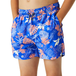 Regatta Kids Boys Skander III Elasticated Swim Swimming Shorts - 3-4 Yrs, Blue Hawaiian