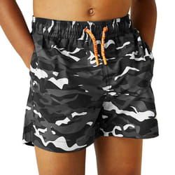 Regatta Kids Boys Skander III Elasticated Swim Swimming Shorts - 3-4 Yrs, Black Camo