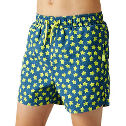 Regatta Kids Boys Skander III Elasticated Swim Swimming Shorts - 3-4 Yrs, Blue Turtle