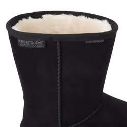Regatta Womens Risley Waterproof Faux Fur Lining Slip On Boot - Black - 3 UK, Black