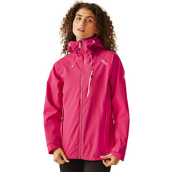 Regatta Womens Birchdale Waterproof Hooded Outdoor Jacket - 10, Pink Potion/White