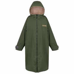Regatta Outdoor Active Unisex Waterproof Zip Surfing Beach Changing Robe - SM, Dark Khaki
