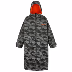 Regatta Outdoor Active Unisex Waterproof Zip Surfing Beach Changing Robe - SM, Grey/Black Camo