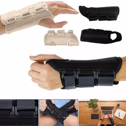ProTech Wrist Support Brace with Metal Splint Stabilizer, Helps Relief Pain, Adjustable & Supportive Wrist Brace, Hand - Beig ...