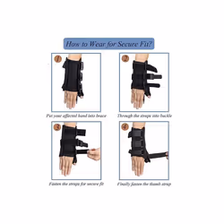 ProTech Wrist Support Brace with Metal Splint Stabilizer, Helps Relief Pain, Adjustable & Supportive Wrist Brace, Hand - Beige, Right Hand/Small Size