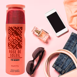 RiiFFS Deodorant Fresh Perfume Body Spray Fragrance, 8-10 Hours Long Lasting Freshness, UNISEX, Luxury Smelling Essence, 200ML, Grooming Gift - ROSE