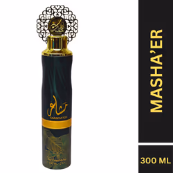 Nusuk Air Room Freshener Spray for Home, Car & Office, Long Lasting Fragrance 300 ML, Odor Eliminator, Deodorizer Spray For Room - MASHA'ER, Pack of 1