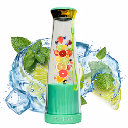 ProTech Portable Mini Electric Juicer, Smoothie Makers, 308ML Personal Small Blender Juicer, BPA Free, USB Rechargeable 6 Bla ...