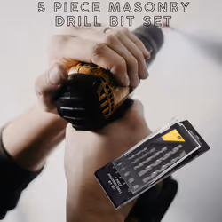 5-Piece Masonry Drill Bit Set, Effortless Drilling with 5 Piece Masonry Bit Set