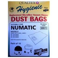 Numatic Microfibre Dust Bags (Pack of 10)