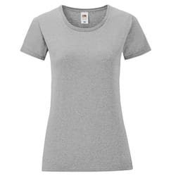 Fruit of the Loom Womens/Ladies Iconic Heather T-Shirt - XL, Athletic Heather Grey
