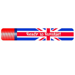 Amscan Ready To Rumble Inflatable Foil Union Jack Sticks (Pack of 2)