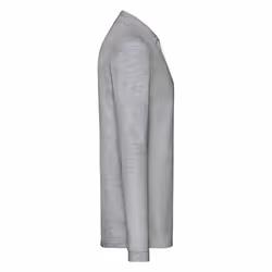 Fruit of the Loom Mens Premium Heather Long-Sleeved Polo Shirt - M, Athletic Heather Grey