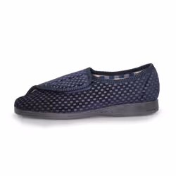 Goodyear Mens Columbus II Checked Slippers - 12 UK, Navy
