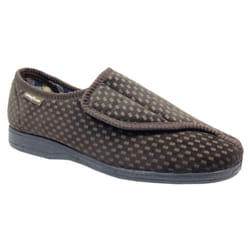 Goodyear Mens Columbus II Checked Slippers - 7 UK, Brown