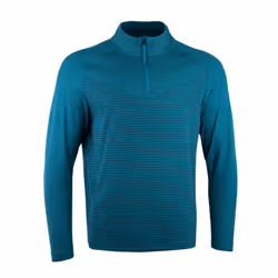 Nike Mens Vapor Half Zip Top - L, Bright Spruce/Obsidian Blue/Black