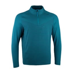 Nike Mens Vapor Half Zip Top - L, Bright Spruce/Obsidian Blue/Black