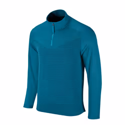 Nike Mens Vapor Half Zip Top - L, Bright Spruce/Obsidian Blue/Black
