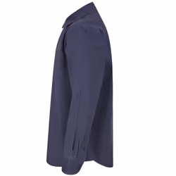 Front Row Mens Pull Over Cotton Drill Shirt - S, Washed Navy