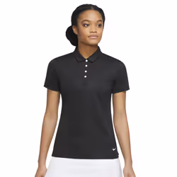 Nike Womens/Ladies Victory Solid Polo Shirt - L, Black/White
