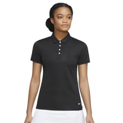 Nike Womens/Ladies Victory Solid Polo Shirt - L, Black/White