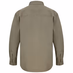 Front Row Mens Cotton Drill Overshirt - XS, Khaki