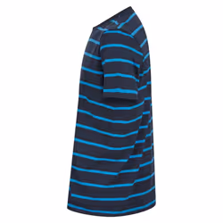 Front Row Mens Striped T-Shirt - M, Navy/Marine
