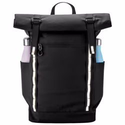Quadra Urban Commute Roll Top Backpack - One Size, Black