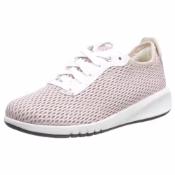 Geox Womens/Ladies Aerantis Leather Trainers - 7.5 UK, Antique Rose/White