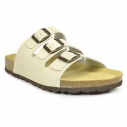 Sanosan Mens Lisbon Leather Sandals - 8 UK, Ivory