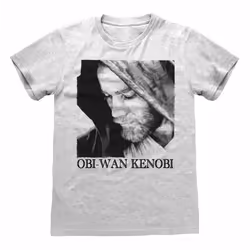 Star Wars Unisex Adult Obi Wan Kenobi Profile T-Shirt - XL, Heather Grey