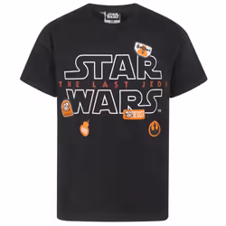 Star Wars: The Last Jedi Boys Badge T-Shirt - 5-6 Years, Black