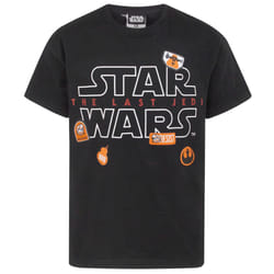 Star Wars: The Last Jedi Boys Badge T-Shirt - 5-6 Years, Black